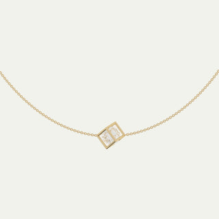 Enframed Large Diamond Necklace