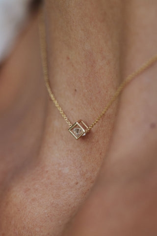 Enframed Diamond Necklace