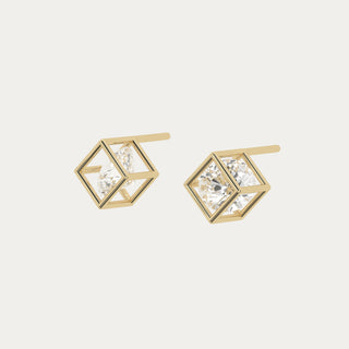 Enframed Large Diamond Earrings
