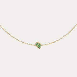 Enframed Gemstone Necklace