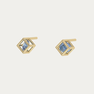 Enframed Gemstone Earrings