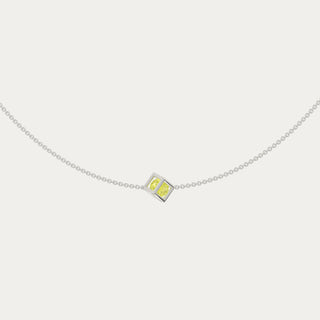 Enframed Gemstone Necklace