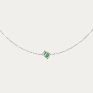 Enframed Gemstone Necklace