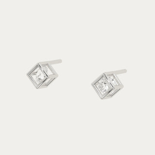 Enframed Diamond Earrings